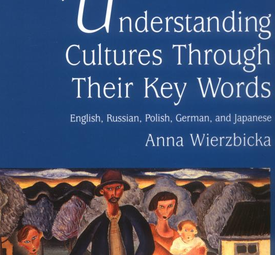 Book cover: Understanding Cultures Through Their Key Words: English, Russian, Polish, German, and Japanese, Anna Wierzbicka. The slide labels it Wierzbicka, 1997.