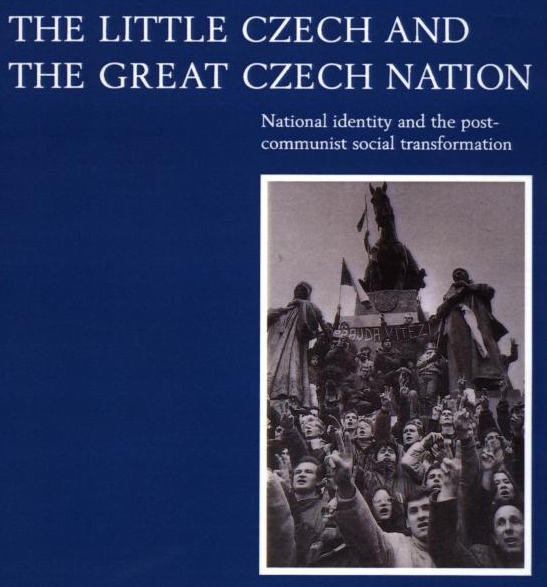 Book cover: The Little Czech and the Great Czech Nation: National Identity and the Post-Communist Social Transformation. The slide labels it Ladislav Holý, 1996.