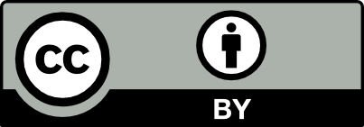 Creative Commons BY badge: the “cc” mark and an attribution person icon above the word “BY”.