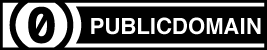 Black label reading “PUBLICDOMAIN” with a zero in a circle.