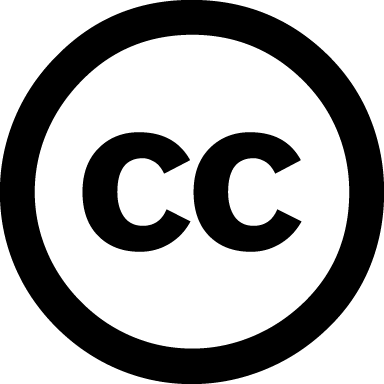 The Creative Commons logo: the letters “cc” in a black circle.