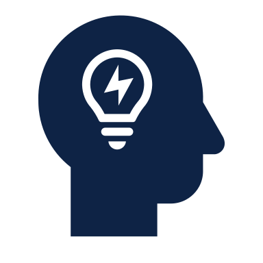 A light-bulb-in-head icon beside the question.
