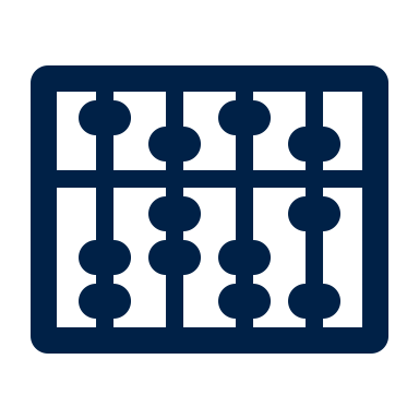 An abacus icon beside the heading.
