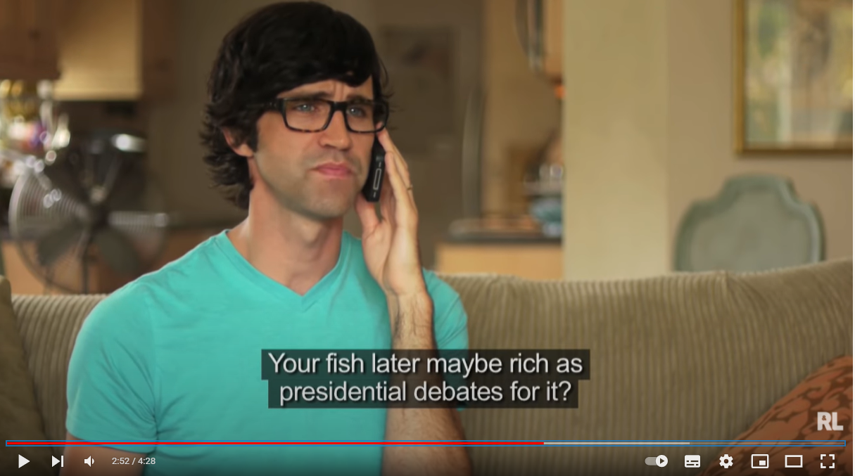 Third frame of the same video with a mis-captioned line.
